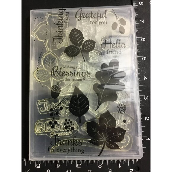 My Favorite Things Fall Foliage Clear Stamps & Metal Cutting Dies Set - Picture 3 of 3